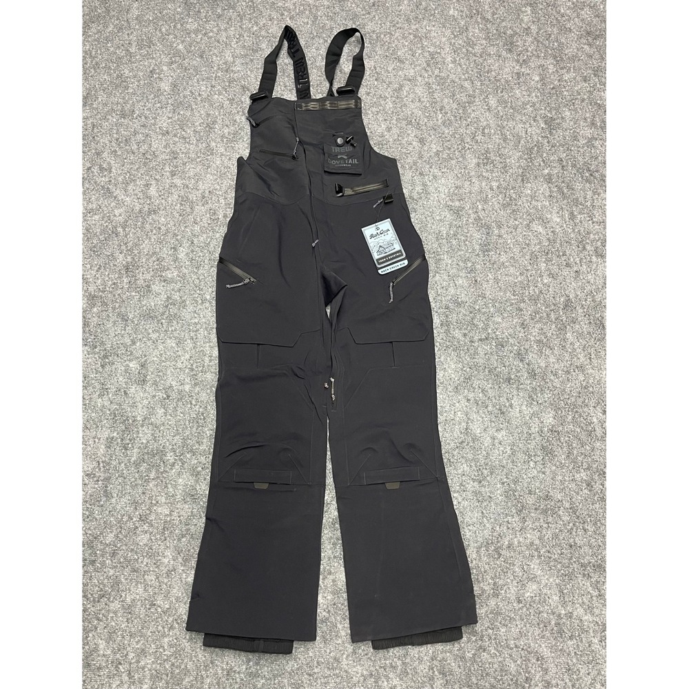 NEW Trew Gear x Dovetail Rock Creek Work Bibs Womens Small Short Black Gorpcore